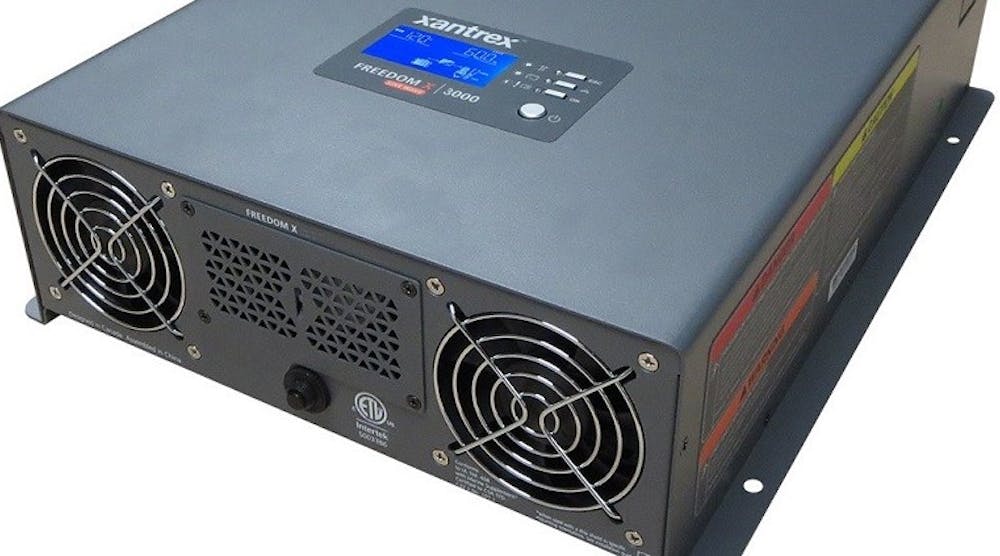 The new Freedom X 3000 inverter by Xantrex is rated at 3,000 watts and is pure sine wave.
