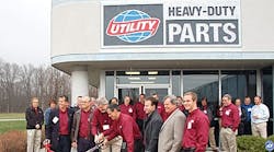 Top management from Utility Trailer Manufacturing celebrates the opening of the company39s new parts distribution center earlier this year The 243000sqft facility near Cincinnati takes the place of two Utility parts distribution centersmdashone in California and the other in Ohio Top management from Utility Trailer Manufacturing celebrates the opening of the company39s new parts distribution center earlier this year The 243000sqft facility near Cincinnati takes the place of two Utility parts distribution centersmdashone in California and the other in Ohio