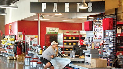 Freedom Truck Centers sells truck trailer and truck equipment parts from this 15000sqft showroom part of a new 53000sqft facility the company opened last year in Spokane WA