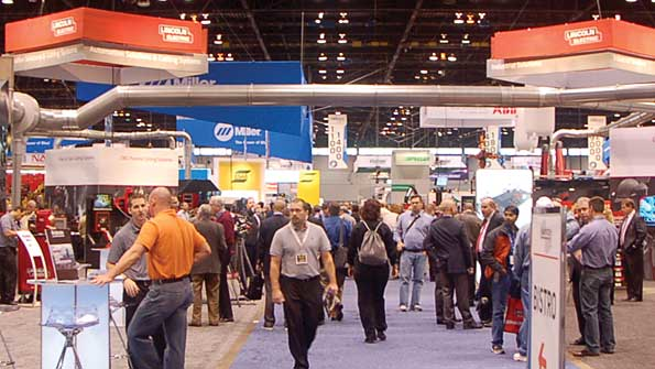 Part of the record Fabtech 2013 checks out the latest in welding equipment at McCormick Place in Chicago Fabricating and finishing equipment were displayed in an adjacent exhibit hallmdasha total of 650000 square feet of exhibits