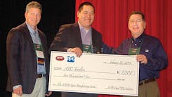 Lucas Landis marketing director for ATC Trailers receives the NATM Green Award from Mike Lloyd NATM president and Ron Yarnell PPG The 5000 award sponsored by PPG goes to the winning companyrsquos favorite charity Lucas Landis marketing director for ATC Trailers receives the NATM Green Award from Mike Lloyd NATM president and Ron Yarnell PPG The 5000 award sponsored by PPG goes to the winning companyrsquos favorite charity