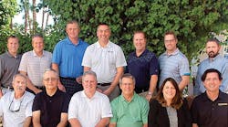 NTDA officers and directors are [seated]: Steve Robinson, second vice-president; Nick Lambevski, president; Jeff Barber, vice-president; Dale Martens, treasurer; Gwen Brown, executive director; Lyn Simon, allied director. Standing: directors Charlie Blyth, TNT Sales; Jamie Vaughn, Twin State Trailers; James Veres, Southeast Trailer Mart; John Carr, HAVCO Wood Products; John Princing, Scientific Brake &amp; Equipment; Paul Want, Utility Trailer Sales Southeast Texas; Charlie Cogdill, Border International/Great Dane.