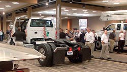 The new Ford F550 and 650 are designed for a wide range of commercial applications One service that Ford offers is custom frame hole piercing and length modifications The process is done at the factory before the frame is painted The new Ford F550 and 650 are designed for a wide range of commercial applications One service that Ford offers is custom frame hole piercing and length modifications The process is done at the factory before the frame is painted