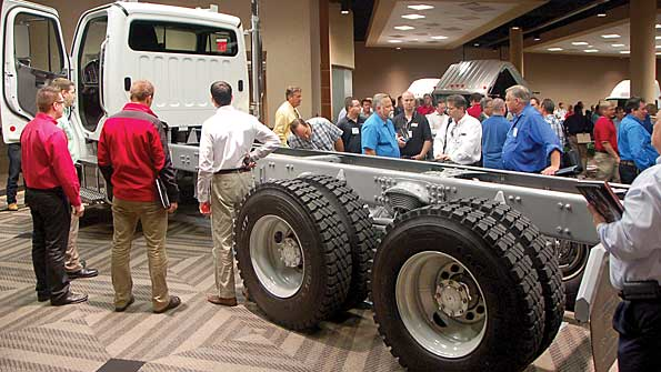 Freightliner attracted a crowd a this yearrsquos Truck Product Conference