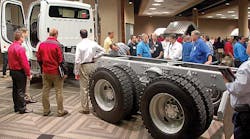 Freightliner attracted a crowd a this year&rsquo;s Truck Product Conference.