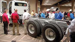 Freightliner attracted a crowd a this yearrsquos Truck Product Conference Freightliner attracted a crowd a this yearrsquos Truck Product Conference