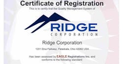 Ridge Corporation certificate of registration Ridge Corporation certificate of registration
