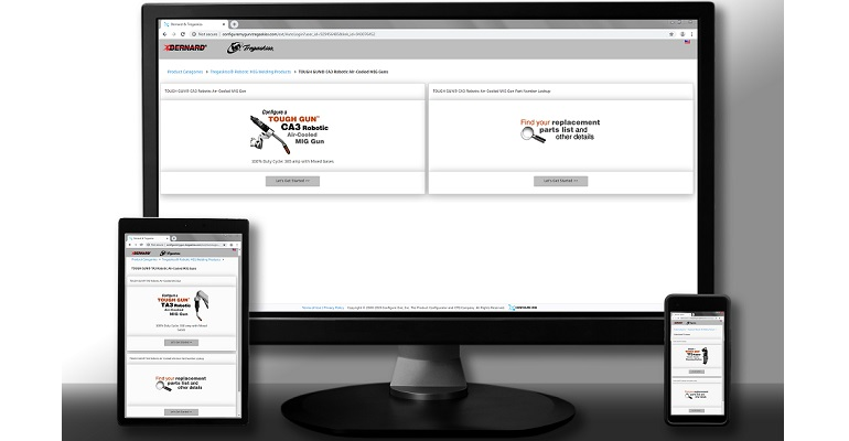 Tregaskiss MIG gun configurator