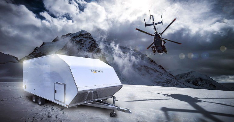 Stealth Glacier snowmobile trailer