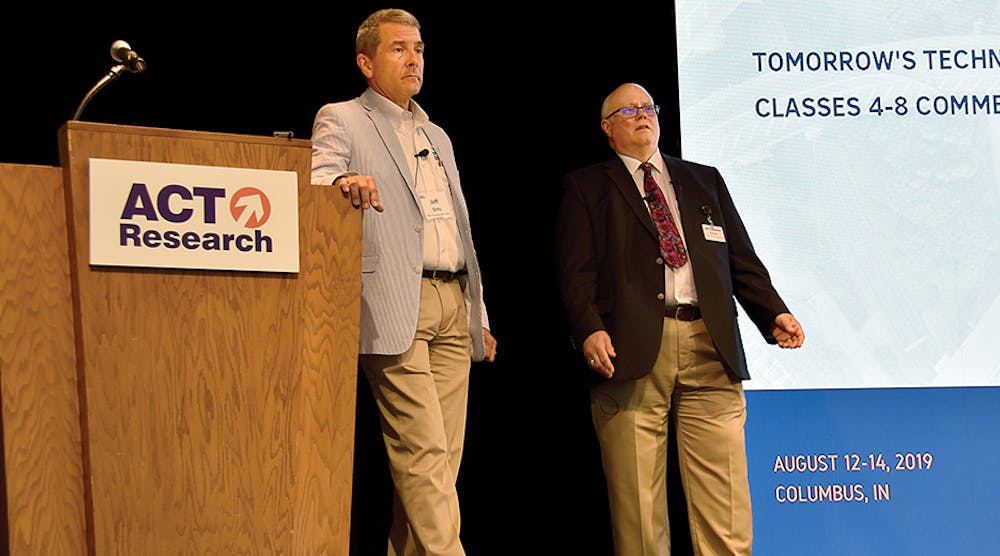TTMA President Jeff Sims and ACT Research CV expert Frank Maly take questions about the North American trailer market during the most recent ACT seminar.