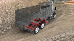 Dump truck with Air Link suspension