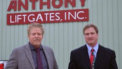 Longtime Anthony Liftgates president Thomas Walker, at right, and VP Jeremy Walker are acquiring 100% ownership of the company. Longtime Anthony Liftgates president Thomas Walker, at right, and VP Jeremy Walker are acquiring 100% ownership of the company.
