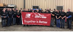 Dexter employees welcome Silent Drive to the DexKo family. Dexter employees welcome Silent Drive to the DexKo family.