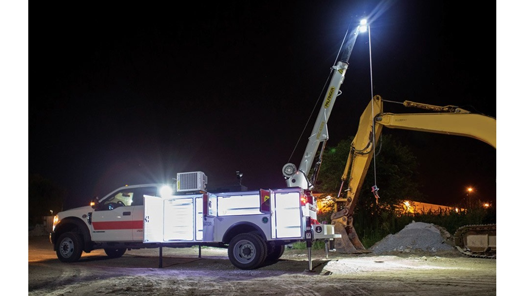 Palfinger boom tip light