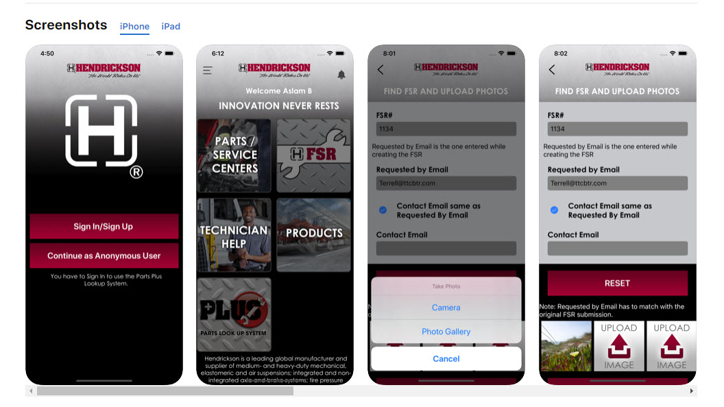 Hendrickson Mobile App