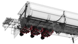 In its tri-axle configuration, the TR50-HDT gives trailer OEMs the ability to achieve the higher load capacities they seek, while maintaining the superior ride of an air-ride suspension. In its tri-axle configuration, the TR50-HDT gives trailer OEMs the ability to achieve the higher load capacities they seek, while maintaining the superior ride of an air-ride suspension.