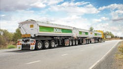 AZMEB Door Side Tipper road train combination AZMEB Door Side Tipper road train combination