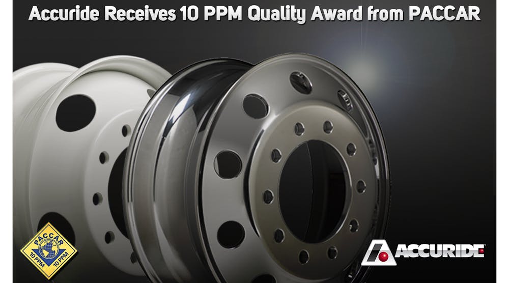 Accuride PACCAR 10PPM Award