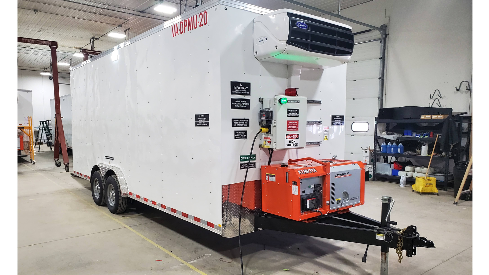 Acela morgue trailer