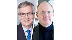 Martin Daum, chairman of the board of management for Daimler Truck AG (left) and Martin Lundstedt, president and CEO of Volvo Group (right). Martin Daum, chairman of the board of management for Daimler Truck AG (left) and Martin Lundstedt, president and CEO of Volvo Group (right).