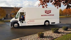 Workhorse electric delivery vehicle Workhorse electric delivery vehicle