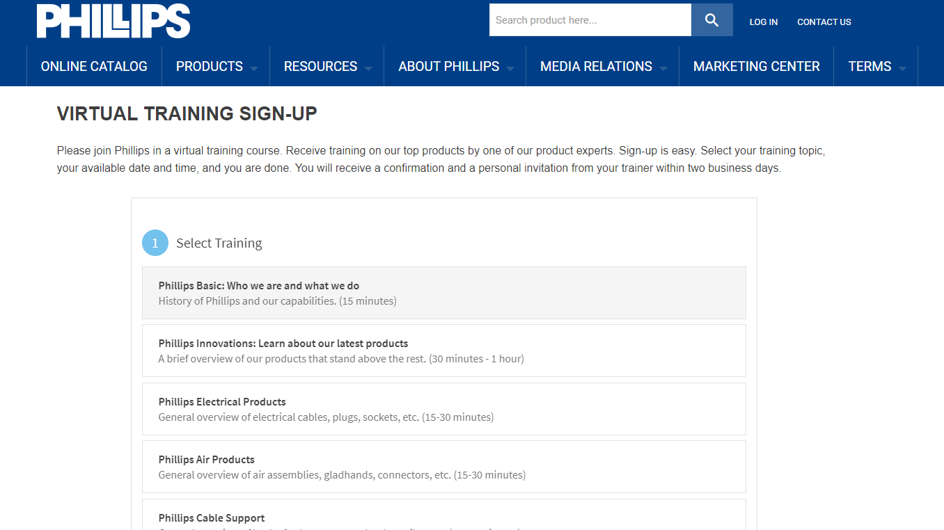 Phillips virtual training