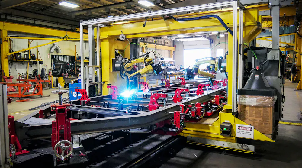 Robotic Trailers Felling adds two-cell gantry robot | Trailer Body Builders