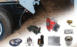 Eaton’s new “wet kit” packages simplify ordering by including all the Power Takeoff (PTO) components needed for end-dump applications into a single part number. Eaton’s new “wet kit” packages simplify ordering by including all the Power Takeoff (PTO) components needed for end-dump applications into a single part number.