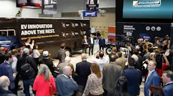 Utilimaster introduces its electric walk-in van at the 2019 Work Truck Show.