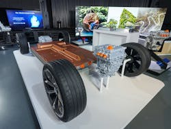 General Motors revealed its all-new modular platform and battery system, Ultium, in March 2020 at the Design Dome on the GM Tech Center campus in Warren, Michigan. General Motors revealed its all-new modular platform and battery system, Ultium, in March 2020 at the Design Dome on the GM Tech Center campus in Warren, Michigan.