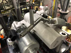 Eaton’s Vehicle Group reduced cost and development time using its 3D metal printing capabilities to produce this oil fill nozzle.