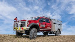 Skeeter's goal is to build a vehicle to meet firefighting Type 3 standards (usually a Class 6-7 truck) based on a Class 5 pickup that could “go places that those big trucks could only dream of going.” Skeeter's goal is to build a vehicle to meet firefighting Type 3 standards (usually a Class 6-7 truck) based on a Class 5 pickup that could “go places that those big trucks could only dream of going.”