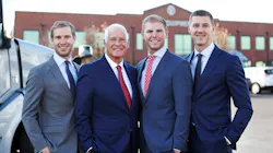 L-R – David O. Thompson, Director of Business Development, TEC Equipment; David Thompson Sr., President & CEO of TEC Equipment; William Thompson, Leasing PMO Lead, TEC Equipment; Chris Thompson, Regional Sales Manager, TEC Equipment