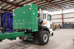 For CNG trucks, Fontaine is usually the intermediate manufacturer, placing the tank on, while another shop will install the roll-off body.