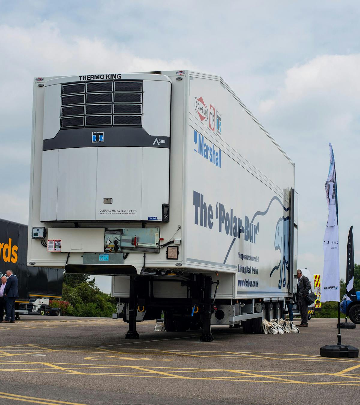 The first Polar-Bur trailer that was on display at the TIP Open Day was fitted with the latest Thermo King Advancer A500 refrigeration system.