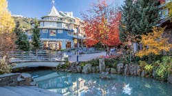 Colorful Whistler Village In Autumn