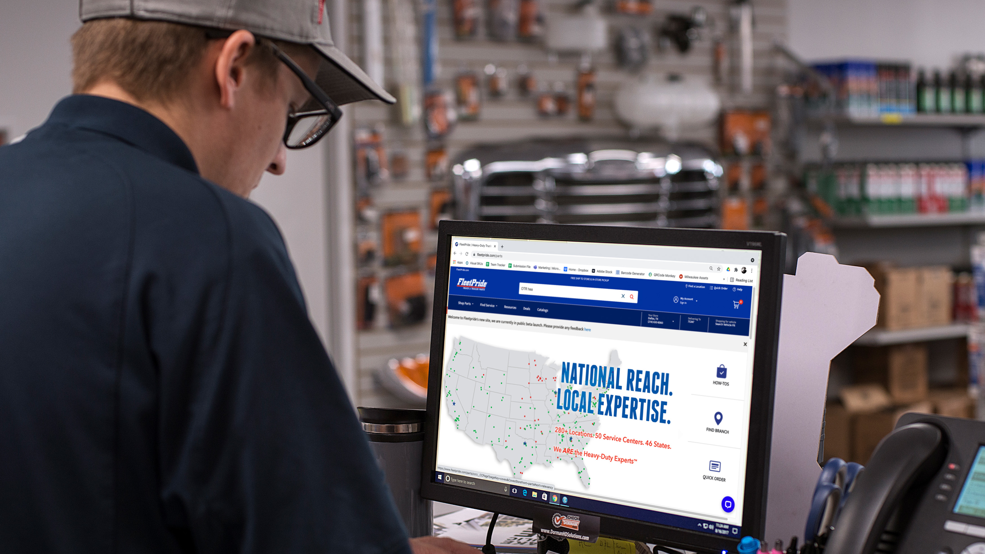 The new omnichannel system is designed to enable the local branches and the web platform work together 'seamlessly,' making parts easily accessible when and where the customer needs it.