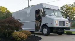 The MT50e’s range of 170 miles on a single charge and rating of 19,000 lb. GVWR are comparable to existing MT vans from Freightliner Custom Chassis.