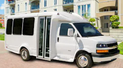 Example upfit model shown by Forest River of GM chassis electrified by Lightning eMotors. Final product is not produced by GM and will vary. GM is not responsible for the safety or quality of design features, materials or workmanship of any alterations by any such supplier. Availability to be determined at a later date.