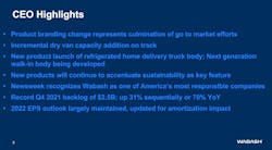 See the February print edition of TBB for complete coverage of the Wabash Q4 report. See the February print edition of TBB for complete coverage of the Wabash Q4 report.