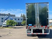 Refrigerated trailer with EcoNex Technology at Wabash&apos;s facility in Little Falls, Minn.