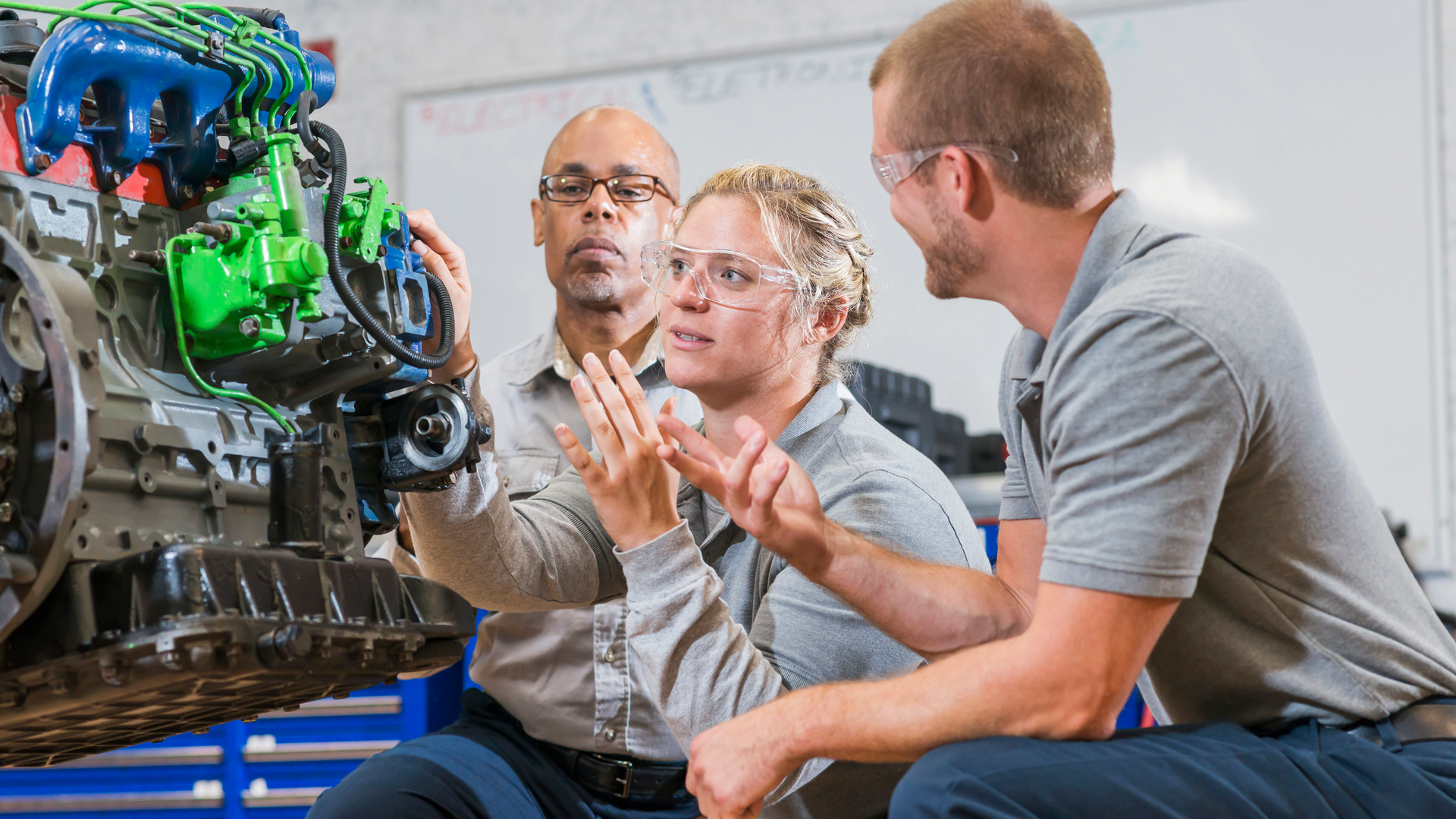 Getty Images 491331868 Diesel Tech Students
