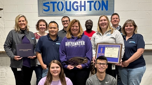 Just a few of the many UW-Whitewater alumni that work at Stoughton Trailers.
