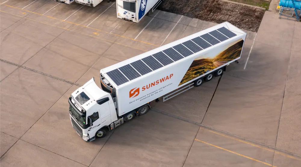 Trailer lessor to test Sunswap’s solar reefer units | Trailer Body Builders
