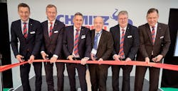 From left, Dr. Günter Schweitzer (Chief Operations Officer Schmitz Cargobull), Andreas Busacker (Chief Financial Offer Schmitz Cargobull), Colin Maher (Managing Director Sales & Services, Schmitz Cargobull UK), Mike Kane (Labour MP for Wythenshawe and Sale East), Paul Avery (Managing Director Operations Schmitz Cargobull UK), Boris Billich (Chief Sales Officer Schmitz Cargobull) From left, Dr. Günter Schweitzer (Chief Operations Officer Schmitz Cargobull), Andreas Busacker (Chief Financial Offer Schmitz Cargobull), Colin Maher (Managing Director Sales & Services, Schmitz Cargobull UK), Mike Kane (Labour MP for Wythenshawe and Sale East), Paul Avery (Managing Director Operations Schmitz Cargobull UK), Boris Billich (Chief Sales Officer Schmitz Cargobull)
