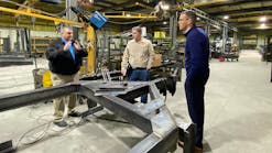 U.S. Rep. Randy Feenstra tours LANE Trailers manufacturing facilities in Boone, Iowa. The congressman praised the company for being a small business that supports good jobs in Iowa and powers the economy.