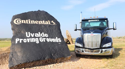 Peterbilt donated three brand-new trucks for Continental&apos;s inaugural ContiXperience event at the Uvalde Proving Grounds in Texas.