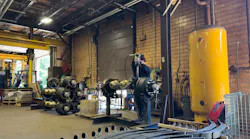 EMCO 22.5K axle leaf springs at Pratt’s facility, ready for installation.