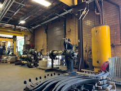 EMCO 22.5K axle leaf springs at Pratt’s facility, ready for installation. EMCO 22.5K axle leaf springs at Pratt’s facility, ready for installation.