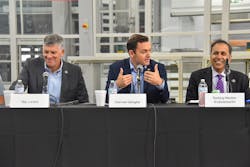Rep. LaHood, Chairman Gallagher, and Ranking Member Krishnamoorthi of the House Select Committee on the Chinese Communist Party convene a roundtable discussion of unfair trade practices. Rep. LaHood, Chairman Gallagher, and Ranking Member Krishnamoorthi of the House Select Committee on the Chinese Communist Party convene a roundtable discussion of unfair trade practices.